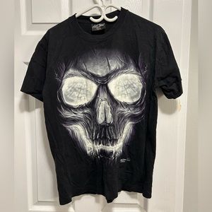 Skull shirt glow in dark size medium